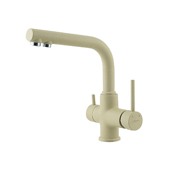 Смеситель Lemark COMFORT LM3061PBG для кухни с подключением к фильтру питьевой воды, бежевый