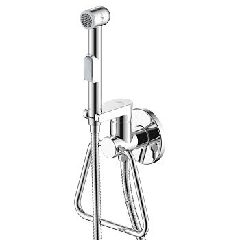 Смеситель Rossinka X25-55 с гигиеническим душем встраиваемый, хром
