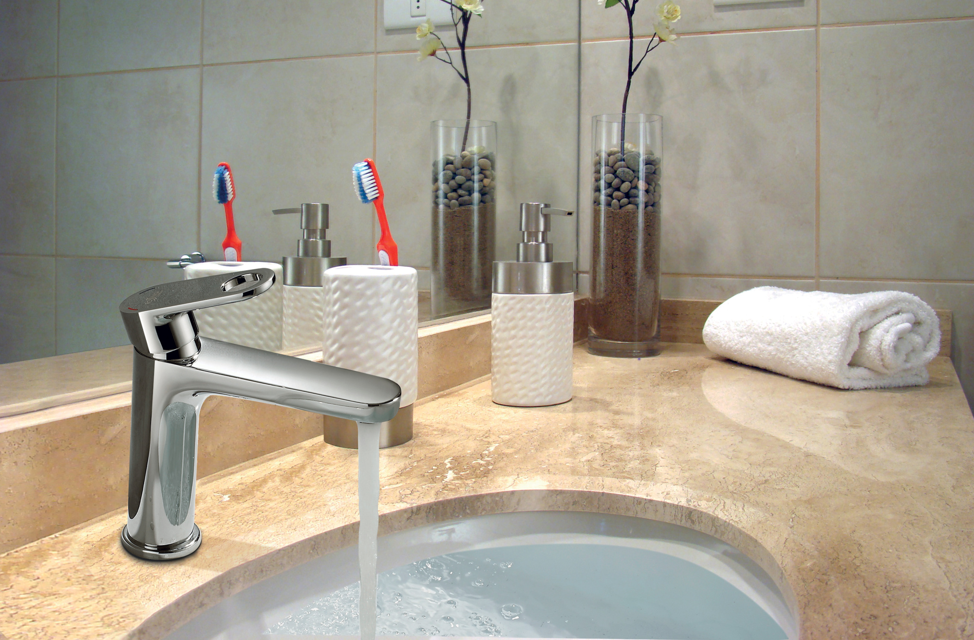 Смеситель Rossinka RS33-13 для раковины, хром