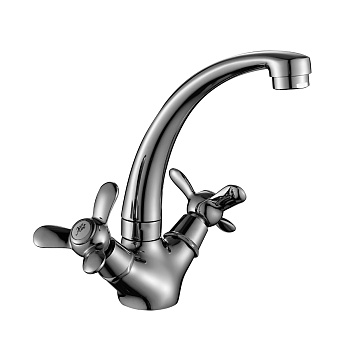 Смеситель Rossinka Q02-64 для кухни, хром