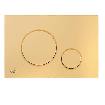 Кнопка управления AlcaPlast M675 для скрытых систем инсталляции, золотой, арт.
