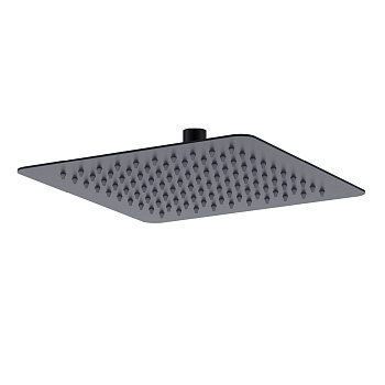 Душевая лейка Lemark LM9487BL верхняя, квадратная, 250х250мм, нерж. сталь, черный