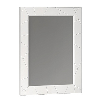 Зеркало OPADIRIS Луиджи 70, белый матовый, вар. 2