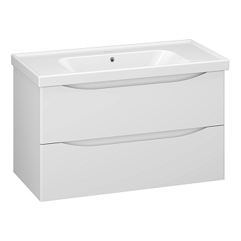 Тумба OPADIRIS Элеганс 90, белый матовый (под раковину CeraStyle FRAME 90)