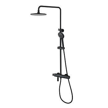 Смеситель Lemark Bronx LM3772BL для душа термостатический, черный