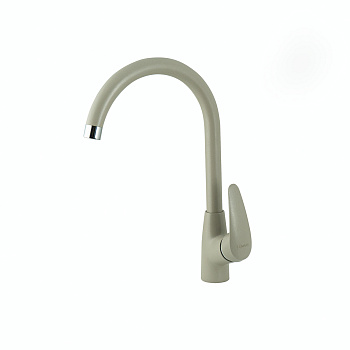 Смеситель Lemark LINARA LM0405PGR для кухни с высоким поворотным изливом, грей