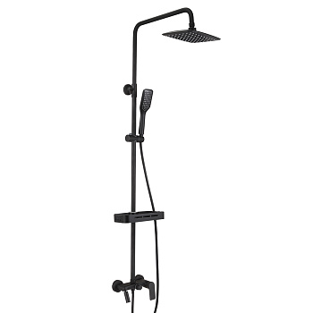 Смеситель Lemark Tropic LM7002BL для ванны и душа, черный