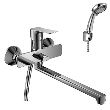Смеситель Rossinka RS27-33 для ванны универсальный, хром