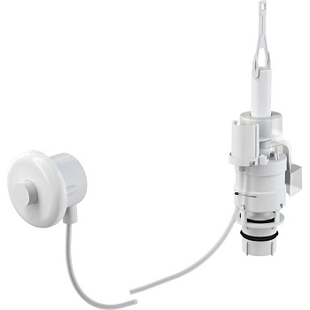 Кнопка пневматического смыва AlcaPlast MPO10, белый, монтаж в стену