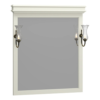 Зеркало OPADIRIS Борджи 85, слоновая кость, с выключателем, вар. 2