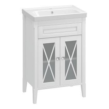 Тумба OPADIRIS Палермо 60, белый матовый (под раковину CeraStyle FRAME 60)